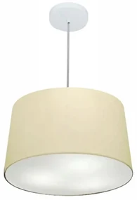 Pendente Cone Bege MJ-4156 Para Mesa de Jantar e Estar