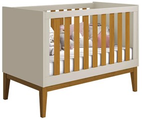 Berço Mini Cama Noah com Pés Square Mel -  Areia e Savana