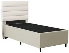 Cabeceira com Base para Cama Box Solteiro 88x188cm Hit ID5 Corano Bege