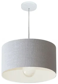 Pendente Cilíndrico Rustico Cinza MJ-4202 Para Mesa de Jantar e Estar