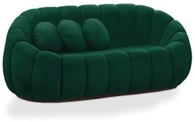 Sofá 2 Lugares Orgânico para Sala Cloud Bouclê E03 - D'Rossi - Verde