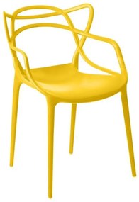 Cadeira Allegra Sala de Jantar - D'Rossi - Amarelo