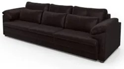 Sofá Retrátil 3 Lugares Para Sala 297cm Dijon Couro Bordô S07 - Mpozen