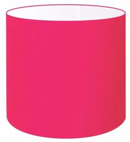 Cúpula Abajur Cilíndrica Cp-7005 Ø18x18cm Rosa Pink