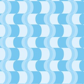 Papel de Parede geométrico zig azul 0.52m x 3.00m