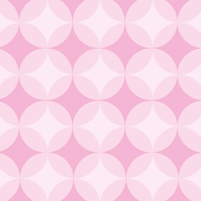 Papel de Parede geométrico abstrato rosa