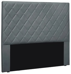 Cabeceira Cama Box Solteiro 90 cm Dubai Veludo S04 - D'Rossi - Cinza