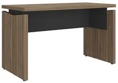 Mesa Para Escritório Home Office 125cm Corp A06 Nogal/Preto  - Mpozena