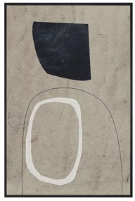 Quadro Decorativo em Canvas Branco e Cinza 60x90 cm - D'Rossi