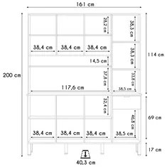 Cozinha Compacta 8 Portas 161cm Soul K02 Freijó/Vanilla - Mpozenato