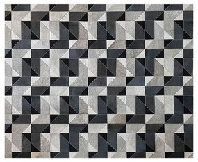 Tapete Zeta Preto e Cinza - TP 45624 1,50 x 2,00