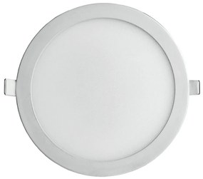 Luminária De Embutir Redondo 24W 6500K Led Bivolt Ø29X2,5Cm Downlight... (Branco)