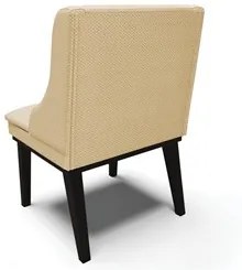 Kit 4 Cadeiras Estofadas para Sala de Jantar Base Fixa de Madeira Pret
