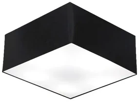 Plafon Para Dormitório Quadrado SD-3053 Cúpula Cor Preto