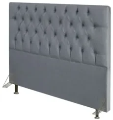 Cabeceira Cama Box Casal 140cm Diamante Linho Cinza Z51 - Mpozenato