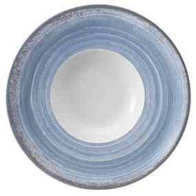 Prato Risoto 21Cm Porcelana Schmidt - Dec. Esfera Azul Celeste 2414