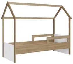 Cama Infantil Montessoriana Casinha Infix C06 Aveiro/Branco - Mpozenat