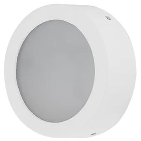 Balizador De Sobrepor Aluminio Branco Ip65