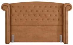 Cabeceira Cama Box Casal 140cm Provença Z37 Sintético Caramelo - Mpoze