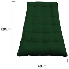 Kit Almofadas para Poltrona e Puff Costela Suede Verde - ADJ Decor