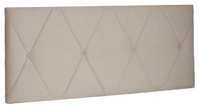 Cabeceira Painel Aquilla Para Cama Box Solteiro 90 cm Suede Bege - D'Rossi