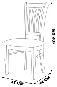 Kit 5 Cadeiras Decorativa Sala de Jantar Madeira Maciça Bakeri Linho Cinza/Imbuia G42 - Gran Belo