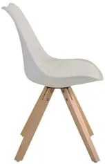 Kit 3 Cadeiras de Jantar Design Saarinen Wood Base Madeira Lívia R02 N