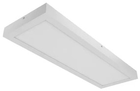 Plafon Led De Sobrepor Aluminio Branco 36W Panel - LED BRANCO QUENTE (3000K)