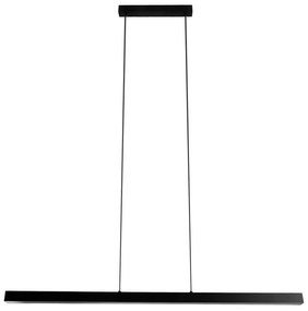 Pendente Led Aluminio 24W Luz Amarela Fit - PRETO