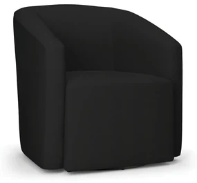Poltrona Decorativa Base Giratória Stella Max Linho D03 - D'Rossi - A79 Preto