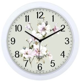 Relógio de Parede Redondo Floral