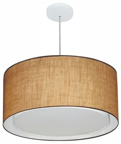 Pendente Cilíndrico Palha MJ-4289 Para Mesa de Jantar e Estar