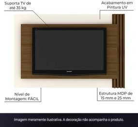 Painel Home para TV até 65 Sala de Estar PL3001 Capuccino/Off White G69 - Gran Belo