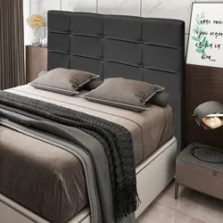 Cabeceira Cama Box Casal King 195cm Esmeralda Veludo J02 Cinza - Mpoze