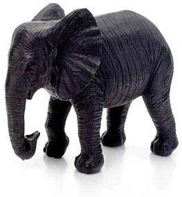 Escultura Decorativa Elefante em Poliresina 14x17 cm - D'Rossi