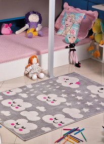 Tapete Infantil Antiderrapante Nuvem 50x80 cm