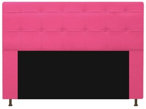 Kit Cabeceira e Calçadeira Baú Estofada Mel 160 cm Queen Size Com Capitonê Corano Pink - ADJ Decor