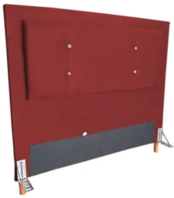 Cabeceira Cama Box Queen 160cm Caribe Suede Vermelho - Sheep Estofados - Vermelho