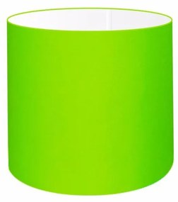 Cúpula abajur e luminária cilíndrica vivare cp-7005 Ø18x18cm - bocal nacional - Verde-Limão