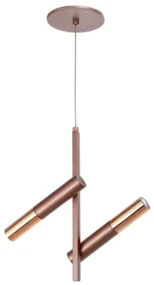 Pendente Vertical Tubinho Articulado 20X10X31Cm Metal 02Xg9 | Old Arti... (FERRUGEM)