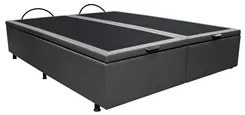 Base Box Baú para Cama Casal King 192x203cm Bipartido Liz S05 Sintétic