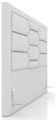 Cabeceira Cama Box Casal King 195cm Texas Z37 Linho Cinza Claro - Mpoz
