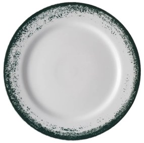 Prato Raso 26Cm Porcelana Schmidt - Dec. Nevoa Verde 2432