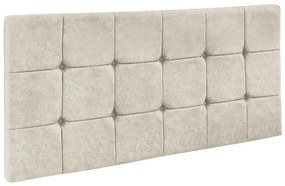 Cabeceira Painel Sleep para Cama Box Casal 1,60 m Suede Bege - D'Rossi