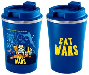 Copo Térmica Chá Café e Cerveja 470ml Cat Wars - Azul