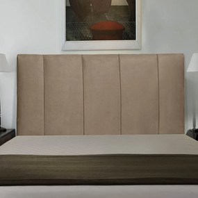 Cabeceira Donna Para Cama Box Casal 140 cm Suede Bege -  D'Rossi