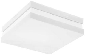 Plafon Sobrepor Aluminio Acrilico 26Cm - BRANCO