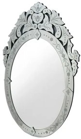 Espelho Veneziano Oval Cor Prata 90 cm (ALT) - 35451 Sun House