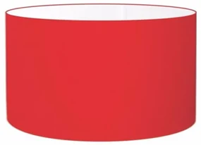 Cúpula Abajur Cilíndrica Cp-7027 Ø55x30cm Vermelho
