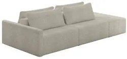 Sofá Ilha Modular com Puff para Sala Living 252cm Georgia K04 Bouclê B